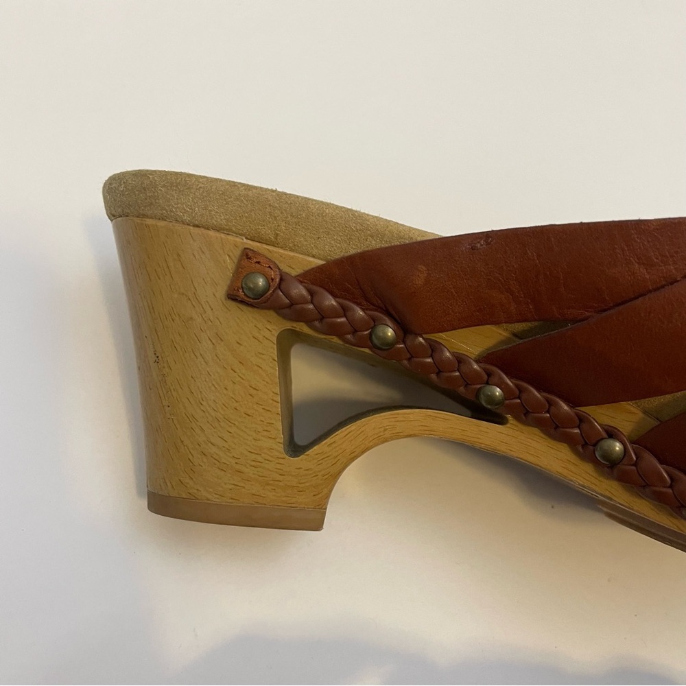 DANSKO Tory Leather Wedge Sandals - Picture 7 of 9